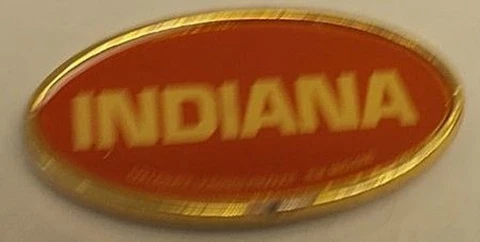 2 Indiana Hoosiers oblong Refrigerator Magnets.  #32 Cover
