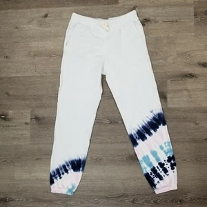 Electric And Rose Size S Vendimia Jogger Sweatpants Tie Dye Pink Blue Wash - Picture 1 of 5