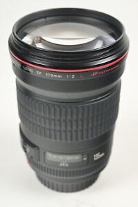 Canon EF 135mm f/2 L Full Frame Prime Telephoto Portrait Lens #T240689