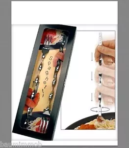 2x Spaghettigabel mit dem Dreh "DESIGN PLUS PREIS" Edelstahl Solinger Stahlwaren - Bild 1 von 3