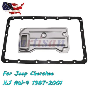 Transmission Filter Oil Pan Gasket Kit Fits For Jeep Cherokee XJ AW-4 1987-2001 - Picture 1 of 10