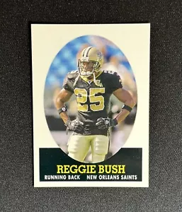 2007 Topps Reggie Bush #14 1958 tarjeta de fútbol americano estilo New Orleans Saints - Imagen 1 de 2