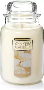Buttercream Scented, Classic 22Oz Large Jar Single Wick Candle, over 110 Hours o - Picture 1 of 4