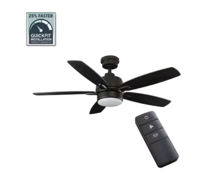 Home Decorators Fawndale 46 in Bronze Ceiling Fan LED with Remote - Image 1 of 4