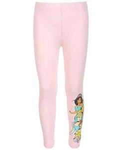 Disney Princess Group Relaxed Fit Leggings Little Girls 6 Pink Elastic Waist - Picture 1 of 16