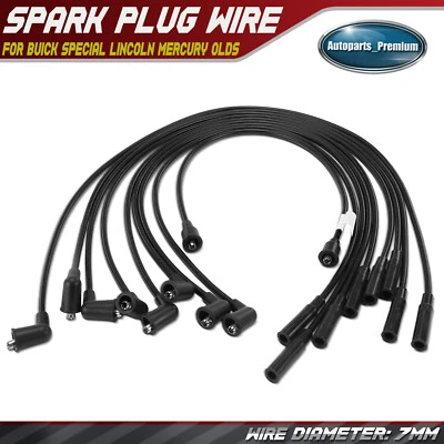 9x Spark Plug Wire Sets for Ford Bronco Buick Special Lincoln Mercury Oldsmobile - Image 1 of 4