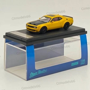 1:64 SH Dodge SRT Hellcat Hood Opens Yellow Diecast Models Car Collection - Picture 1 of 10
