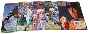 Lote de 5 revistas Beckett Frank Thomas Mark McGwire Nolan Ryan Barry Sanders - Imagen 1 de 11