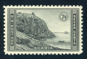 US Stamp #746 Acadia 7c - PSE Cert - XF 90 - MNH - SMQ $25.00 - Afbeelding 1 van 2