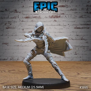 Elf Guild Rogue B | Epic Miniatures | RPG D&D Wargaming 3d Printed Miniature - Picture 1 of 2