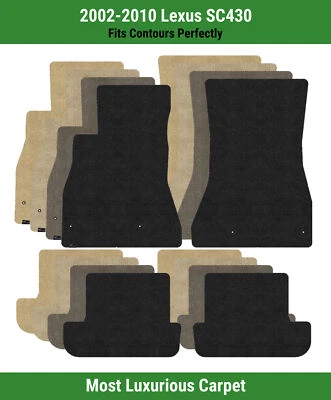 Lloyd Luxe Front & Rear Row Carpet Mats for 2002-2010 Lexus SC430  - Image 1 of 4