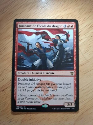 MTG - Dragon-Style Twins - Khans of Tarkir- NM - French Edition - Image 1 of 2
