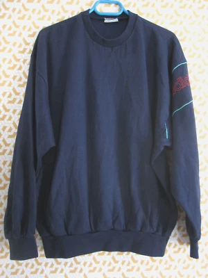 Sweat Adidas Vintage Ventex marine crylor Vintage 80'S - 180 / L - Photo 1/4