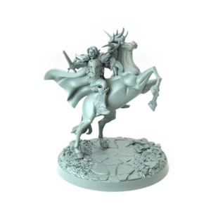 Miniatura Hellian unicornio cría jinete elfo por Cast n Play - Imagen 1 de 5