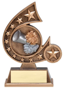 5.75" Cheerleading Trophy Personalized Free - Picture 1 of 2