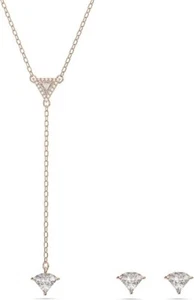 NWB Swarovski Ortyx set Triangle cut, White, Rose gold-tone plated-5643730 (SET) - Picture 1 of 7