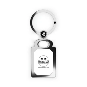 Rectangle Photo Keyring - Picture 1 of 5