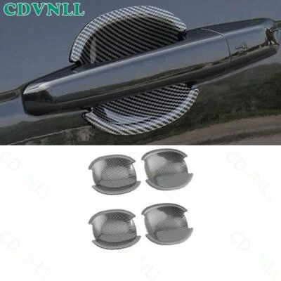 Para Jaguar F-PACE 2017-2021 ABS Fibra de Carbono Exterior Puerta Lateral Tazón Marco Borde Foto 1 de 4