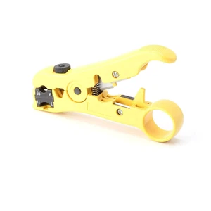 Premium Cable Wire Stripper Round Flat Coax Cutter RG6 59 RG11 Stripping Tool - Picture 1 of 10