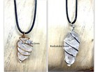 CLEAR QUARTZ RAW CRYSTAL CORD PENDANT REIKI ENERGY CHARGED NATURAL MASTER HEALER