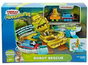 Thomas & Friends FJP85 Robot Rescue Set, Thomas the Tank Adventures Toy TrainSet - Picture 1 of 7