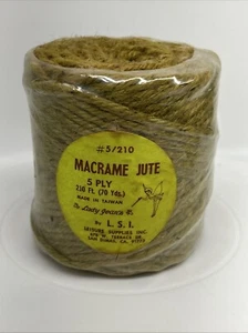 Macrame Jute Twine #5 Ply / 210 Ft. Vintage "New Old Stock” - Picture 1 of 5