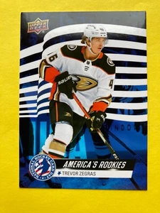 Trevor Zegras 2021-22 Upper Deck Series Hockey Card Day Americas Rookies Ducks  - Picture 1 of 2