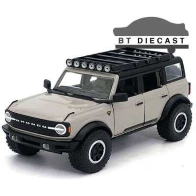 JADA JUST TRUCKS 2021 FORD BRONCO OFF ROAD 4x4 1/24 MODELO DIECAST CARRO CINZA 34288 - Imagem 1 de 3