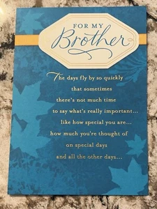 Happy Birthday For My Brother How Special You Are 5.5”x8” Hallmark Greeting Card - Picture 1 of 9