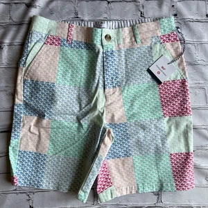 Vineyard Vines For Target Madras Print Girls Shorts New 12/14 NWT Preppy - Picture 1 of 11