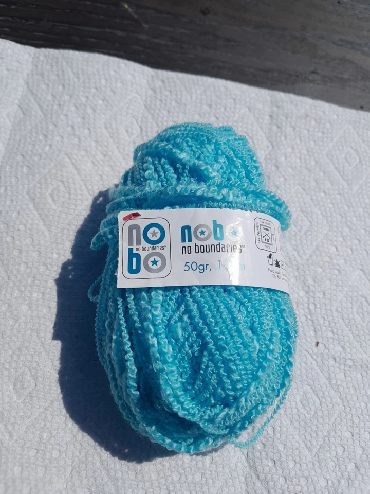 NOBO No Boundaries 50gram 100% Acrylic Bright Blue Yarn - Image 1 of 4