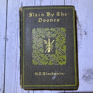 Slain by the Doones R.D. Blackmore Erstausgabe 1895 Hardcover vergoldeter Einband - Bild 1 von 14