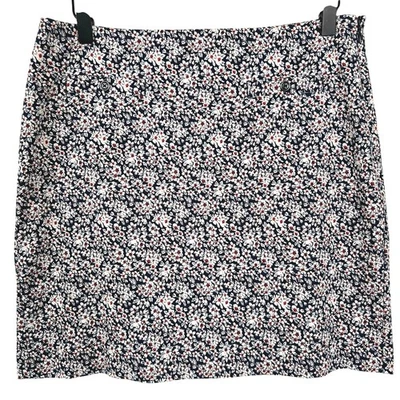 Mini Falda Floral Aline Banana Republic Mujer Preppy Costera Clásica Azul Talla 6 Foto 1 de 4