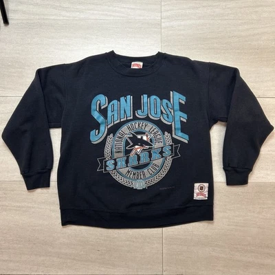 Sudadera deportiva de hockey de colección de los 90 Nuez moscada NHL San José Sharks grande para hombre Foto 1 de 4