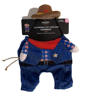 ALDI Halloween Collection Cowboy Pet Dog & Cat Costume Size XS Extra Small NWT - Picture 1 of 12