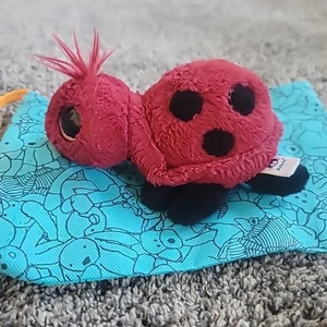 Jellycat Frizzles Ladybird Ladybug Smiling 6” Plush - Picture 1 of 5