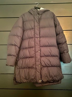 REI Co-op Down Parka Coat Womens XL Black Hooded Long Puffer Jacket Wilderness - Image 1 of 4