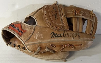 Macgregor Softbol Talla Cuero Glive Pro Modelo MSB Flex-Pad Durado a Mano Derecha Foto 1 de 4