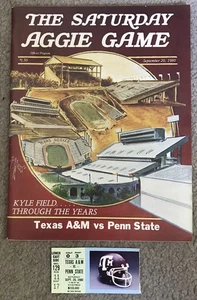 Vintage 1980 Penn State Nittany Lions at Texas A&M Aggies Ticket Stub Programm - Bild 1 von 7