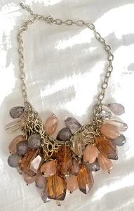 Vintage Ross & Simons Goldtone Multi Layered Statement Necklace - Picture 1 of 7