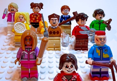 LEGO Suburban Zombie Attack Lot – 2 Derby Girls + Karen + Office Bros + Undead - Image 1 of 4