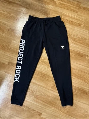 Брюки для бега мужские Under Armour Project Rock Terry размер L 1377430-001 черные - Изображение 1 из 4