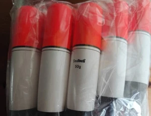 Bulk Buy 10 x Seatech Fatboy Tubby Sea Fishing Floats 6" 50g Red Tops - Picture 1 of 3