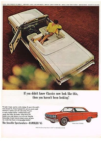 De colección 1965 Revista Anuncio Rambler Largo Deportivo y Rápido Parece un Clásico - Imagen 1 de 2