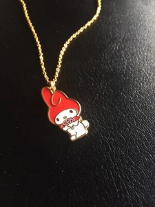 Genuine Sanrio My Melody Pendant Necklace Gold Chain [Rare Vintage 1990’s Japan] - Picture 1 of 8