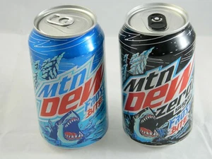 Mountain Dew Frost Bite And Zero Sugar lata completa de 12 OZ nueva MTN ENVÍO Y DEVOLUCIÓN GRATUITOS - Imagen 1 de 12