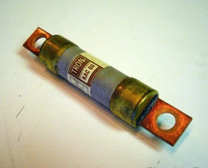 Fusible Bussmann Tron KAC 60 usado, 60 amperios, 600 V - probado - Imagen 1 de 3