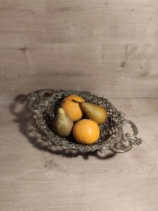 Ancien vide poche/ Corbeille en laiton ajouré, art populaire, French antiquity - Photo 1/6