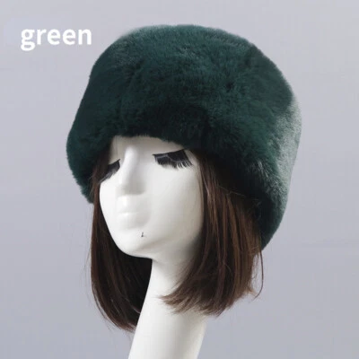 Mujeres Hombres Ruso Cosaco Sombrero Plano Gorra Imitación Piel Invierno Esquí Trampero Térmico Foto 1 de 4