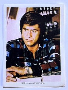 1973 FOTORAMA TV & Movie Stars Cromo #322 JAMES FARENTINO MEXICO VINTAGE - Picture 1 of 2